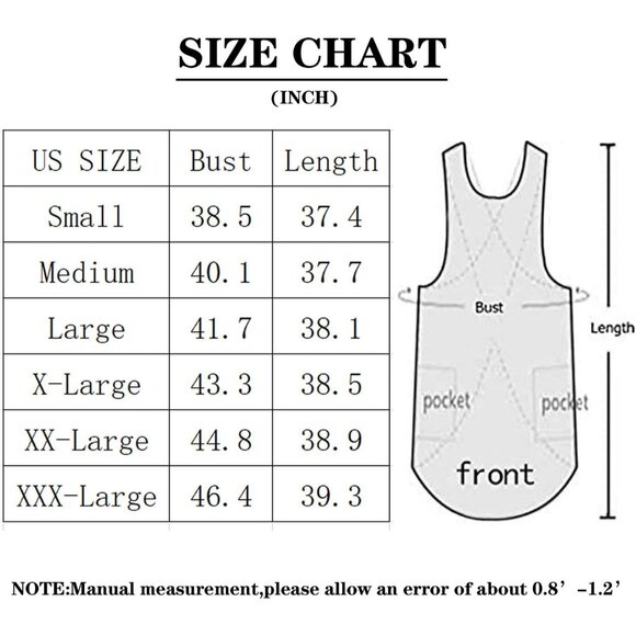 Women's Pinafore Apron Cross Back Apron with Pockets Cotton Linen Apron Dress Pl - Picture 2 of 6